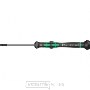 Wera 118186 TORX csavarhúzó TX 10 HFx60 mm, elektronikában való használatra Kraftform Micro 2067 típus, biztosítótűvel gallery main image