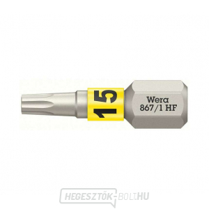 Wera 066141 Csavarhúzóhegy 1/4" TX 15 867/1 Torx® HF 1/4" TX 15 867/1 Torx® HF tartási funkcióval gallery main image