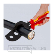 Kábelolló 320 mm Knipex 95 36 320 - racsni szarvval. VDE Előnézet 