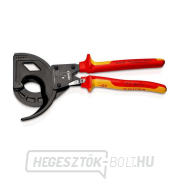 Kábelolló 320 mm Knipex 95 36 320 - racsni szarvval. VDE gallery main image