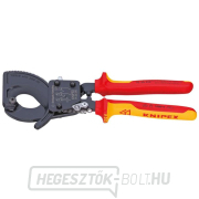 Kábelvágó 250 mm KNIPEX 95 36 250 - 1000V. Krómozott, többkomponensű VDE hüvelyek gallery main image