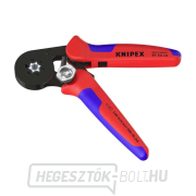 Önbeálló fogó 180 mm KNIPEX 97 53 14 - kábelsarkok krimpeléséhez. Krómozott, műanyag hüvelyek Előnézet 