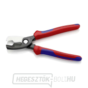 Kábelolló 200 mm KNIPEX 95 12 200 - csiszolt fej, többkomponensű hüvelyek Előnézet 