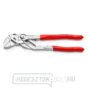 Fogó, fogókulcs 180 mm, Knipex 86 03 180 - krómozott Előnézet 