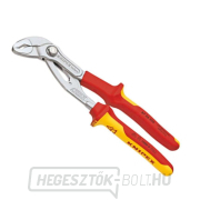 VDE-Cobra 250 mm-es vízvezeték-szerelő fogó. KNIPEX 87 26 250 - 1000V. Krómozott, többkomponensű hüvelyek Előnézet 