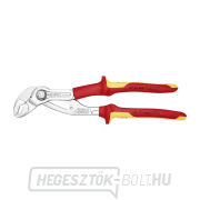 VDE-Cobra 250 mm-es vízvezeték-szerelő fogó. KNIPEX 87 26 250 - 1000V. Krómozott, többkomponensű hüvelyek Előnézet 