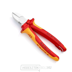 Oldalvágók meghosszabbított vágóéllel Knipex 70 06 180 T - krómozott, többkomponensű VDE hüvelyek (180 mm) gallery main image