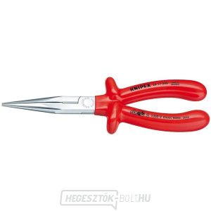 Félköríves fogó pengékkel (csőrös) 200 mm - 1000V.  KNIPEX 26 17 200 - krómozott, VDE-szigetelésű gallery main image