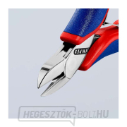 Elektronikai oldalvágó 115 mm KNIPEX 77 22 115 - polírozott fej, többkomponensű hüvelyek Előnézet 