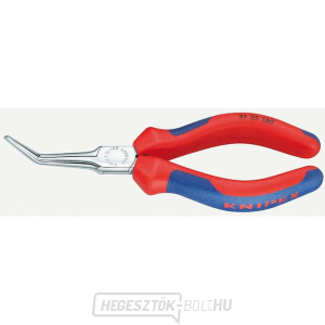 KNIPEX 31 25 160 Félkör alakú tűfogó fogó 160 mm-es fogáshoz - polírozott fej, műanyag hüvelyek gallery main image