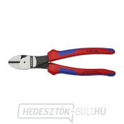 Motoros oldalvágó 200 mm KNIPEX 74 02 200 - polírozott fej, többkomponensű hüvelyek Előnézet 