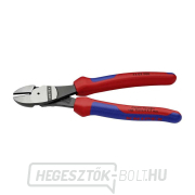 Motoros oldalvágó 200 mm KNIPEX 74 02 200 - polírozott fej, többkomponensű hüvelyek Előnézet 