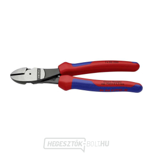 Motoros oldalvágó 200 mm KNIPEX 74 02 200 - polírozott fej, többkomponensű hüvelyek gallery main image