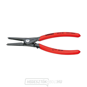 KNIPEX 49 31 A2 precíziós fogó külső gyűrűsbilincsekhez, 180 mm - csúszásmentes fogantyúval gallery main image