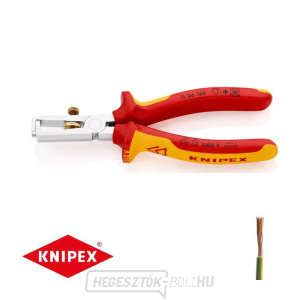 Húzófogó 160 mm - 1000V. KNIPEX 11 06 160 - krómozott, többkomponensű VDE hüvelyek gallery main image