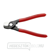 Kábelolló 165 mm KNIPEX 95 11 165 - polírozott fej, műanyag hüvelyek Előnézet 