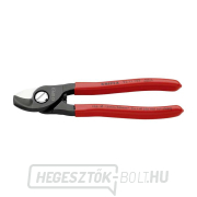 Kábelolló 165 mm KNIPEX 95 11 165 - polírozott fej, műanyag hüvelyek Előnézet 