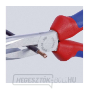 Félköríves fogó pengékkel (csőrös) 200 mm. KNIPEX 26 15 200 - krómozott, többkomponensű hüvelyek Előnézet 