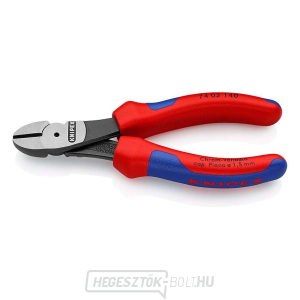 140 mm-es KNIPEX 74 02 140 - csiszolt fej, többkomponensű hüvelyek, csiszolt fej, többkomponensű hüvelyek gallery main image