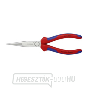 Félköríves fogó pengékkel (csőrös) 200 mm KNIPEX 26 12 200 - polírozott fej, többkomponensű hüvelyek Előnézet 