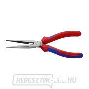 Félköríves fogó pengékkel (csőrös) 200 mm KNIPEX 26 12 200 - polírozott fej, többkomponensű hüvelyek Előnézet 