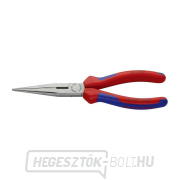 Félköríves fogó pengékkel (csőrös) 200 mm KNIPEX 26 12 200 - polírozott fej, többkomponensű hüvelyek Előnézet 