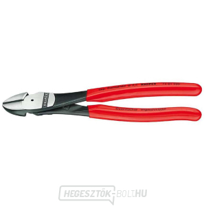 Elektromos oldalvágó 180 mm KNIPEX 74 01 180 - polírozott fej, műanyag hüvelyek gallery main image