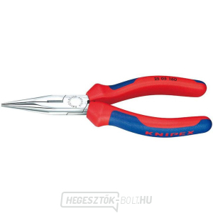 Félköríves fogó pengékkel rádiótechnikához 140 mm KNIPEX 25 05 140 - krómozott, többkomponensű hüvelyek gallery main image