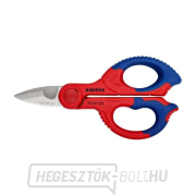 Kombinált villanyszerelő olló 155 mm KNIPEX 95 05 155 SB - krómozott, többkomponensű hüvelyek Előnézet 