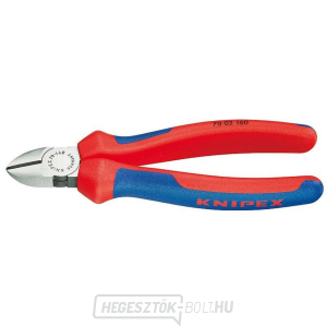 Oldalvágó fogó 125 mm KNIPEX 70 02 125 - csiszolt fej, többkomponensű hüvelyek gallery main image