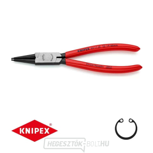 Körkörös fogó 180 mm, belső egyenes. Knipex - 44 11 J2 - DIN 5265 C. Polírozott, műanyag bevonattal. gallery main image