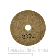 100mm kőagyag száraz polírozó korong GR3000 (25/250)) Előnézet 