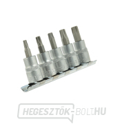 5 darabos torx nyélkészlet T25-50 3/8