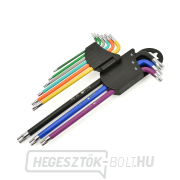 Torx csavarkulcsok hosszú T10-T50 szín 9el. S2 (24) Előnézet 