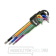 Torx csavarkulcsok hosszú T10-T50 szín 9el. S2 (24) gallery main image