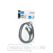 Szállító gumi a csomagok rögzítéséhez + karabiner 10mm x 90cm (80) Előnézet 