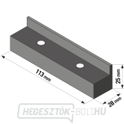 Védőpofák satuhoz 2 db, hossza 113mm, mágnesekkel, TPU Előnézet 