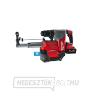 Milwaukee M18 ONEFHXDEL-552C (5,5 Ah) 4 üzemmódú akkus kalapács 26 mm SDS-plus Fixtec anyával és szívófejjel Előnézet 