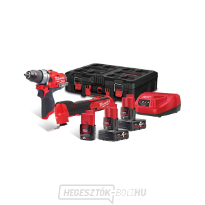 Milwaukee M12 FPP2AX-423P akkumulátoros szerszámkészlet gallery main image