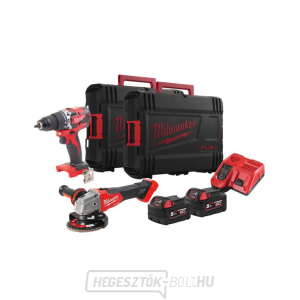 Milwaukee M18FPP2BG-502X akkumulátoros szerszámkészlet, 4933492522 gallery main image