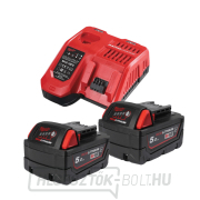 Milwaukee M18 NRGCR-502, 2x M18 B5-CR akkumulátor + M12-18 FC töltő, 4932479831 gallery main image