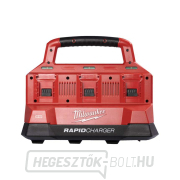 Milwaukee M18 PC6 akkumulátoros töltő, gyorstöltő, 6x M18 foglalat, USB port, PACKOUT, 4932480162 Előnézet 