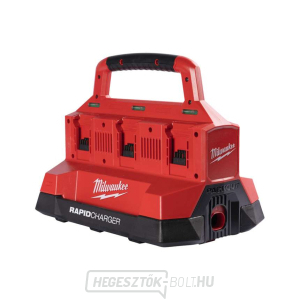 Milwaukee M18 PC6 akkumulátoros töltő, gyorstöltő, 6x M18 foglalat, USB port, PACKOUT, 4932480162 gallery main image