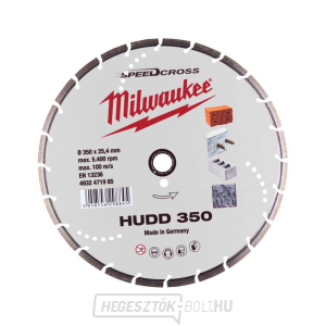 Milwaukee SPEEDCROSS HUDD 350 mm-es gyémántkerék (1 db), 4932471985 gallery main image