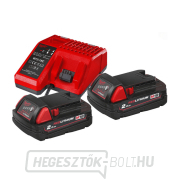 Milwaukee M18 NRG-202, 2x M18 B2 akkumulátor + M12-18 C töltő, 4933459213 gallery main image