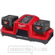 Milwaukee M18 DBSC akkumulátoros töltő, kettős gyorstöltő, 2x M18 foglalat, 4932451079 Előnézet 