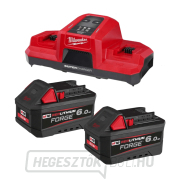 Milwaukee M18 DBSC akkumulátoros töltő, kettős gyorstöltő, 2x M18 foglalat, 4932451079 gallery main image