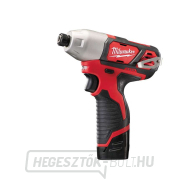 Akkumulátoros szubkompakt ütvecsavarozó 1/4" HEX Milwaukee M12 BID-202C (112 Nm, 2,0 Ah) Előnézet 