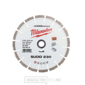 Milwaukee SUDD 230 mm-es gyémánt csiszolókorong - csendes gallery main image