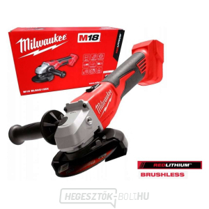 Akkumulátoros sarokcsiszoló 125 mm Milwaukee M18 BLSAG125X-0 csúszókapcsolóval, akkumulátor nélkül, 4933492643 gallery main image